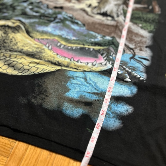 Brand New Vintage Single Stitch 90's Big Print Crocodile Graphic Tee - Picture 8 of 8